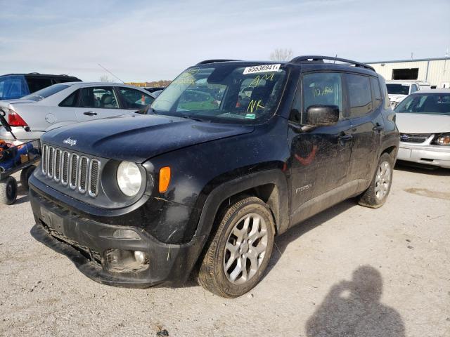 ZACCJABT7FPC26336 - 2015 JEEP RENEGADE LATITUDE BLACK photo 2