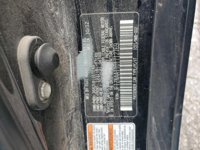 JF1ZNAA11D1712769 - 2013 TOYOTA SCION FR-S أسود صورة 12