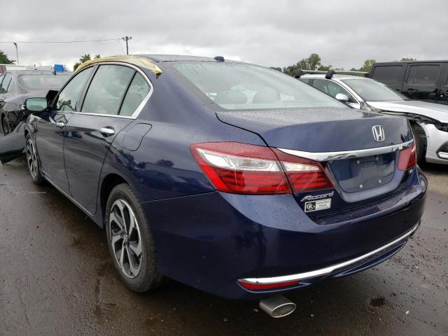 1HGCR3F0XHA037883 - 2017 HONDA ACCORD EXL BLUE photo 2