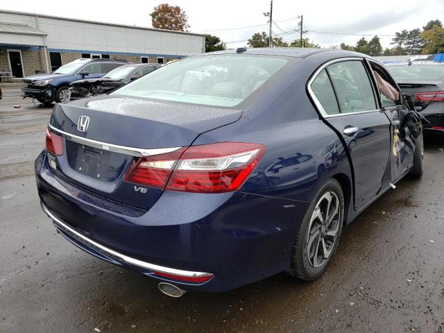 1HGCR3F0XHA037883 - 2017 HONDA ACCORD EXL BLUE photo 3