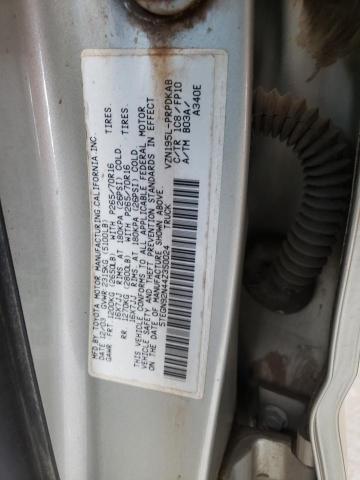 5TEGN92N44Z350024 - 2004 TOYOTA TACOMA DOUBLE CAB PRERUNNER SILVER photo 12