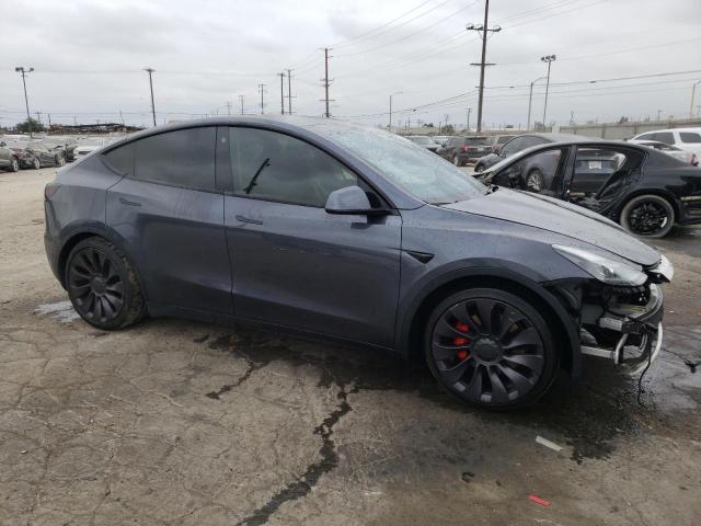 5YJYGDEFXMF263476 - 2021 TESLA MODEL Y Մոխրագույն լուսանկար 4