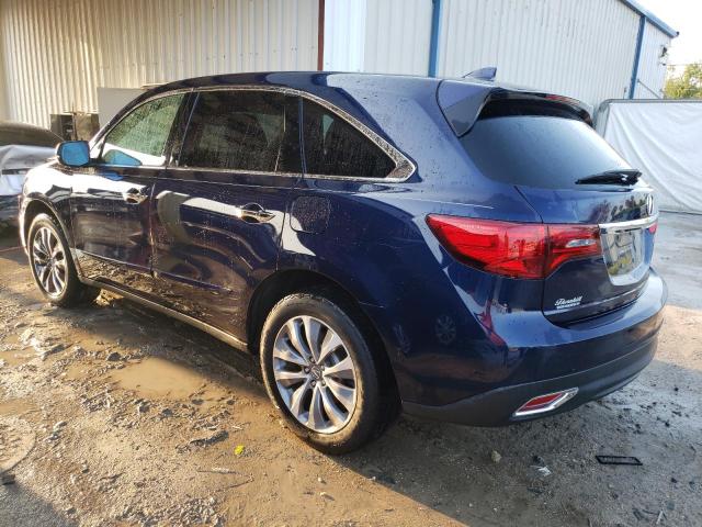 5FRYD4H42EB026516 - 2014 ACURA MDX TECHNOLOGY BLUE photo 2