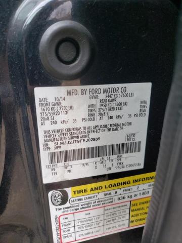 5LMJJ2JT9FEJ02889 - 2015 LINCOLN NAVIGATOR შავი ფოტო 10