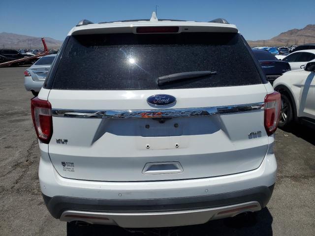 1FM5K8D83HGB16385 - 2017 FORD EXPLORER XLT WHITE photo 6