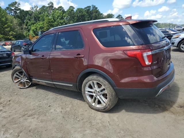 1FM5K7D81GGB84158 - 2016 FORD EXPLORER XLT 勃艮第红 照片 2