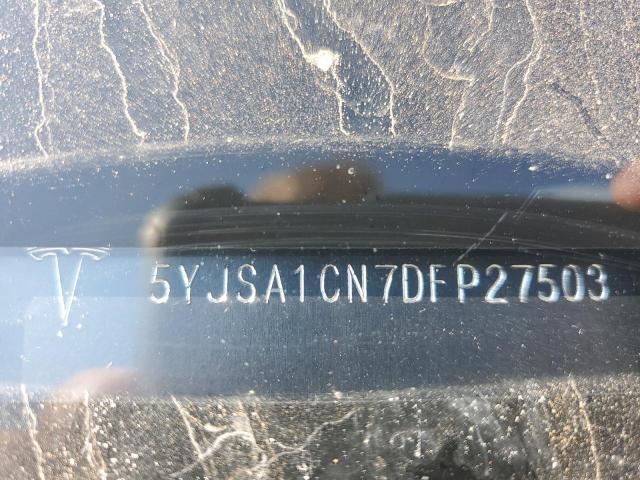 5YJSA1CN7DFP27503 - 2013 TESLA MODEL S 白色 照片 12