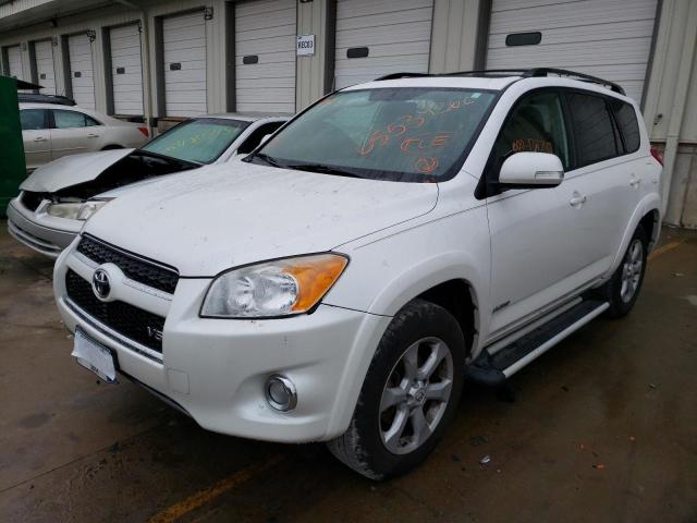 2T3YK4DV6BW011447 - 2011 TOYOTA RAV4 LIMITED WHITE photo 2