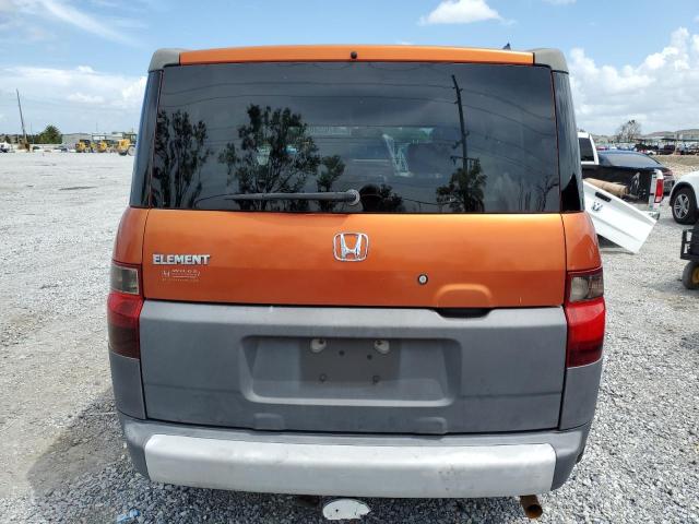 5J6YH18664L013683 - 2004 HONDA ELEMENT EX ORANGE photo 6