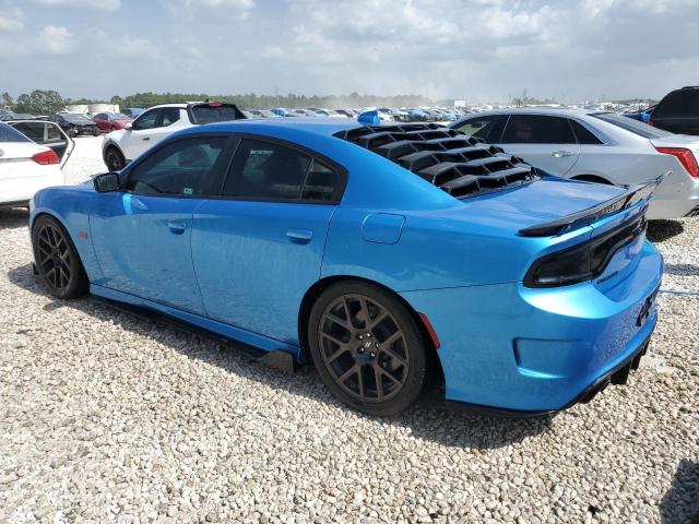 2C3CDXGJ0KH519836 - 2019 DODGE CHARGER SCAT PACK BLUE photo 2