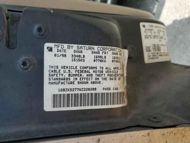1G8ZK5277WZ220288 - 1998 SATURN SL2 GOLD photo 13