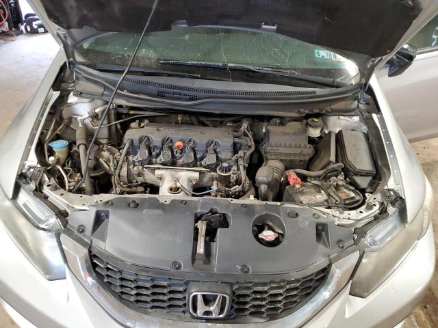 19XFB2F54DE282403 - 2013 HONDA CIVIC LX ვერცხლისფერი ფოტო 11