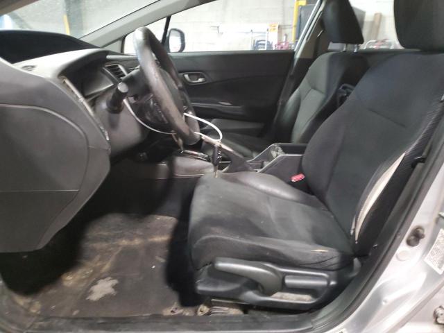 19XFB2F54DE282403 - 2013 HONDA CIVIC LX ვერცხლისფერი ფოტო 7