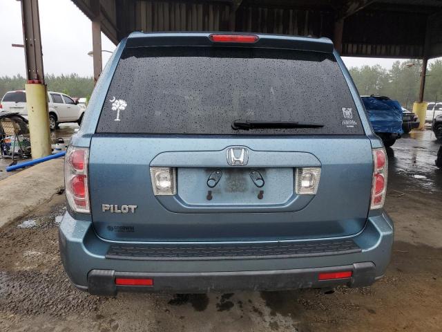 5FNYF28557B013724 - 2007 HONDA PILOT EXL BLUE photo 6