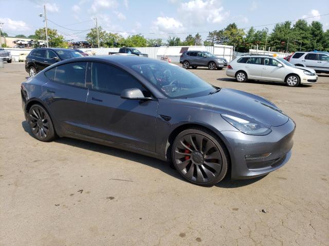 5YJ3E1EC0MF028959 - 2021 TESLA MODEL 3 Сірий фото 4
