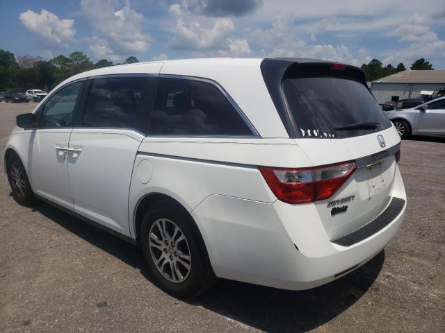 5FNRL5H40CB028213 - 2012 HONDA ODYSSEY EX WHITE photo 2