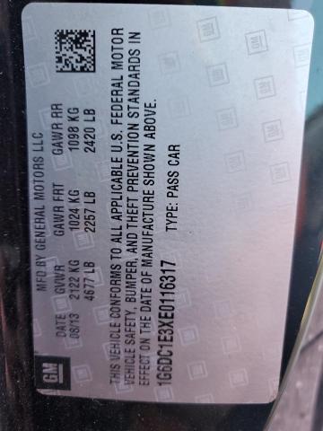 1G6DC1E3XE0116317 - 2014 CADILLAC CTS PERFORMANCE COLLECTION Қара фото 12