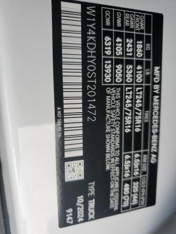 W1Y4KDHY0ST201472 - 2025 MERCEDES-BENZ SPRINTER 2500 WHITE photo 14