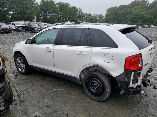 2FMDK3KC1DBA30449 - 2013 FORD EDGE LIMITED WHITE photo 2