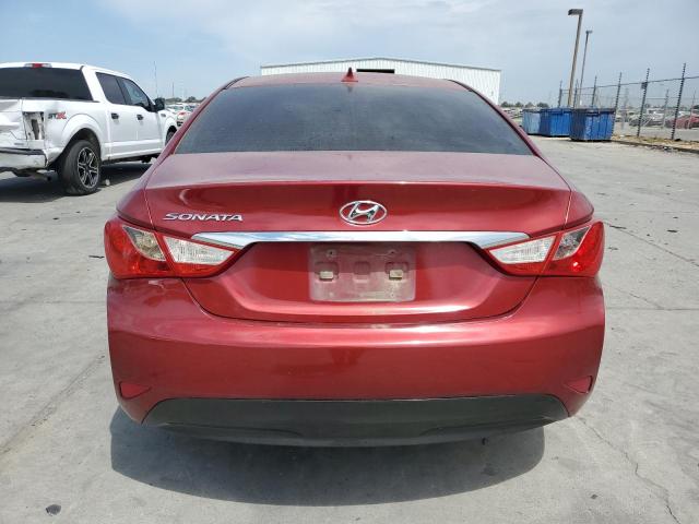 5NPEB4ACXEH842290 - 2014 HYUNDAI SONATA GLS BURGUNDY photo 6