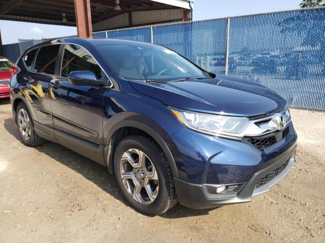 7FARW1H82HE041138 - 2017 HONDA CR-V EXL BLUE photo 4