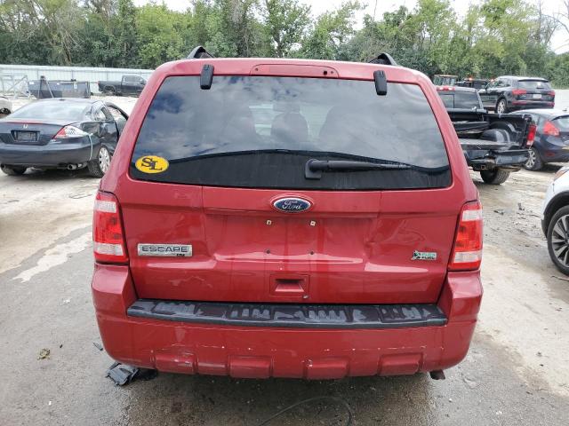 1FMCU9DGXAKD25253 - 2010 FORD ESCAPE XLT RED photo 6