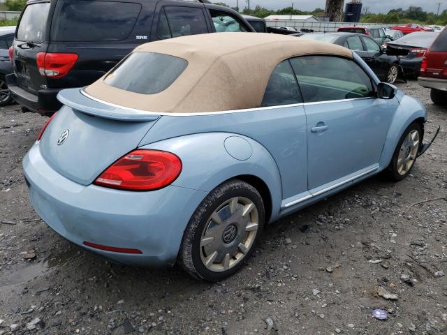 3VW5X7AT5DM827205 - 2013 VOLKSWAGEN BEETLE BLUE photo 3