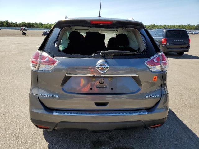 KNMAT2MV1GP681493 - 2016 NISSAN ROGUE S GRAY photo 6