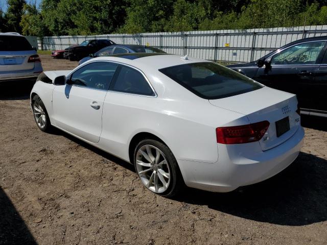 WAUCFAFR7DA062886 - 2013 AUDI A5 PREMIUM WHITE photo 2