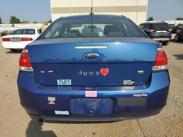 1FAHP35N39W109184 - 2009 FORD FOCUS SE BLUE photo 6