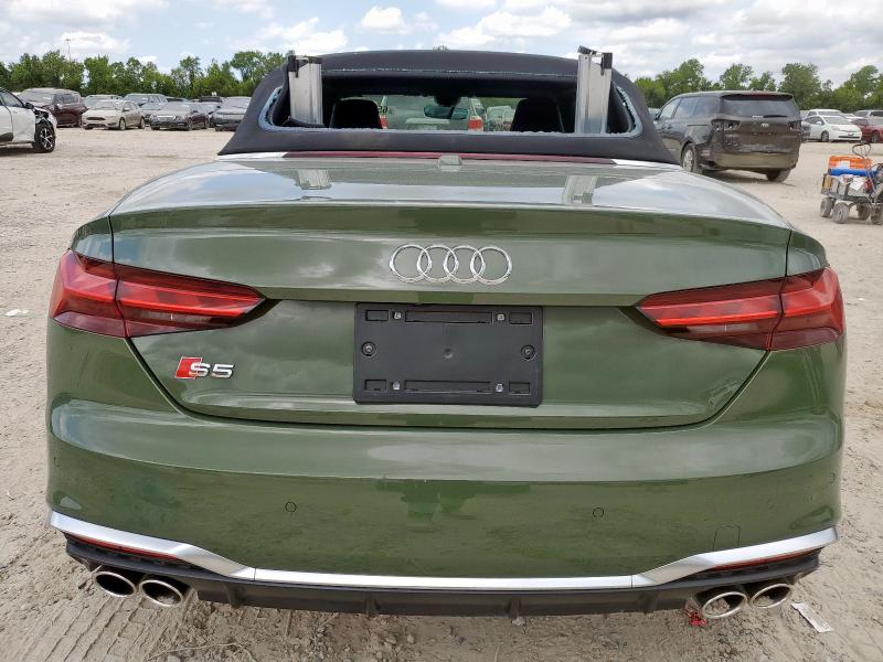 WAUY4GF55NN007682 - 2022 AUDI S5 PRESTIGE GREEN photo 6