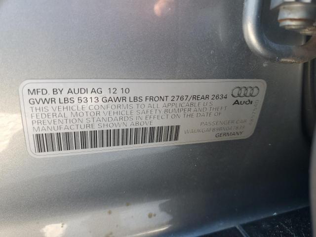 WAUKGAFB9BN047839 - 2011 AUDI A6 PRESTIGE ნაცრისფერი ფოტო 13