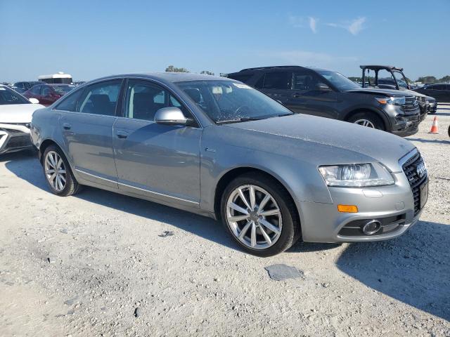 WAUKGAFB9BN047839 - 2011 AUDI A6 PRESTIGE ნაცრისფერი ფოტო 4