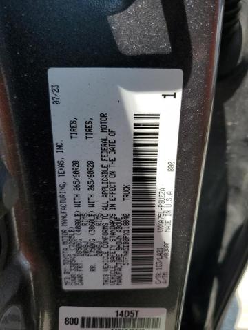 5TFNA5DB0PX118840 - 2023 TOYOTA TUNDRA CREWMAX PLATINUM 灰色 照片 12