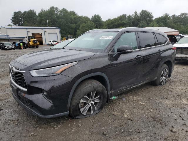 5TDHZRBH7NS175169 - 2022 TOYOTA HIGHLANDER XLE BLACK photo 1