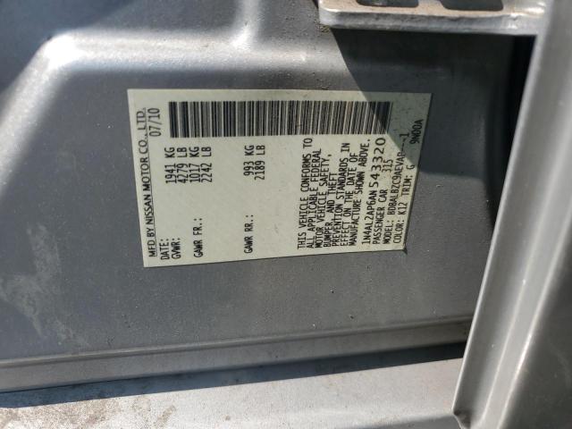 1N4AL2AP6AN543320 - 2010 NISSAN ALTIMA BASE 银色 照片 12