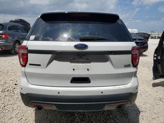 1FM5K8AR9GGD31846 - 2016 FORD EXPLORER POLICE INTERCEPTOR WHITE photo 6