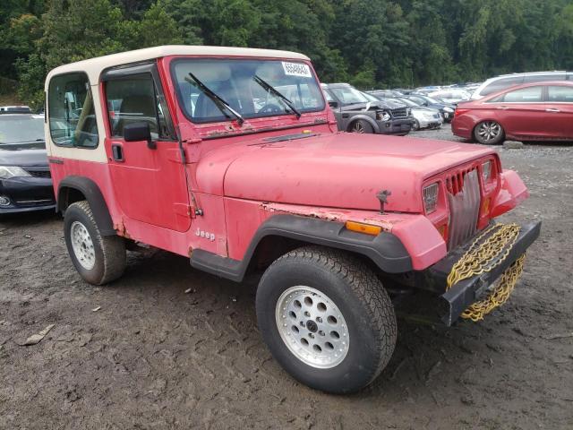 2J4FY19P3MJ111011 - 1991 JEEP WRANGLER S RED photo 4