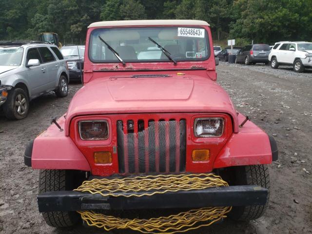 2J4FY19P3MJ111011 - 1991 JEEP WRANGLER S RED photo 5