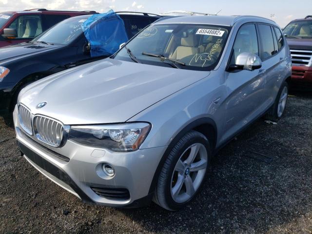 5UXWX9C58H0T09937 - 2017 BMW X3 XDRIVE28I SILVER photo 2