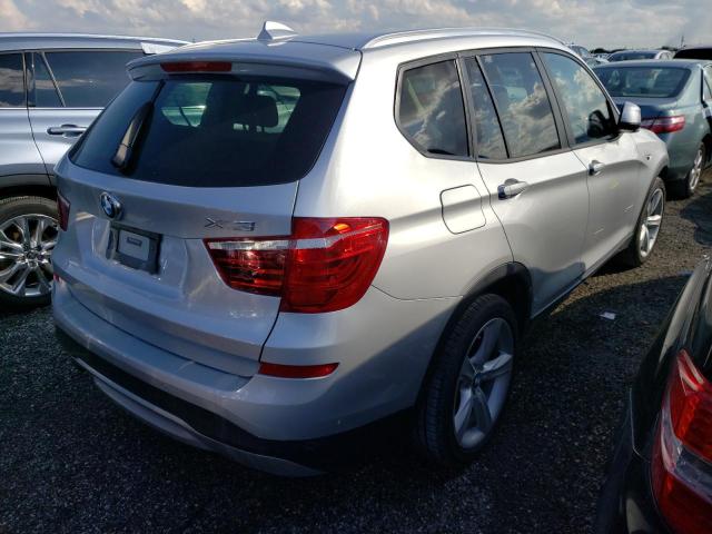 5UXWX9C58H0T09937 - 2017 BMW X3 XDRIVE28I SILVER photo 4