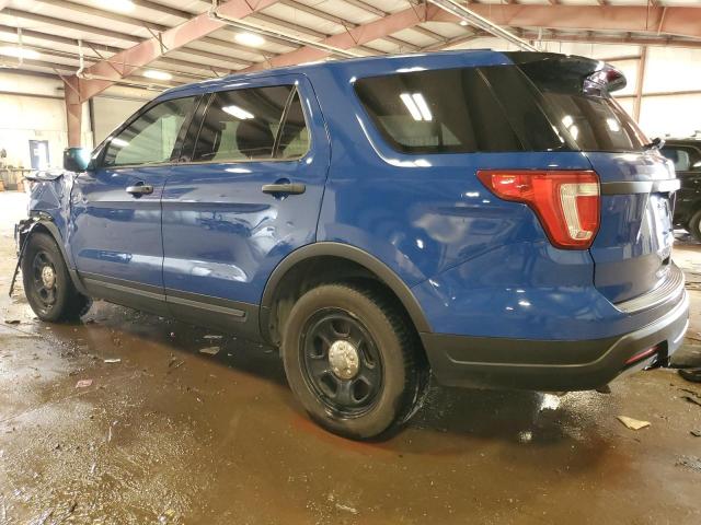 1FM5K8AT1KGB15719 - 2019 FORD EXPLORER POLICE INTERCEPTOR BLUE photo 2