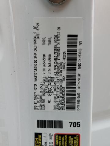 3TMLB5JN1RM039365 - 2024 TOYOTA TACOMA DOUBLE CAB Սպիտակ լուսանկար 12