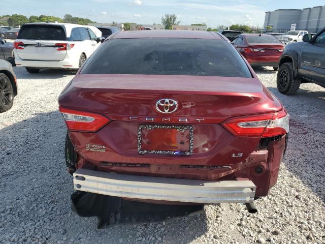 4T1B11HK7JU647714 - 2018 TOYOTA CAMRY L RED photo 6