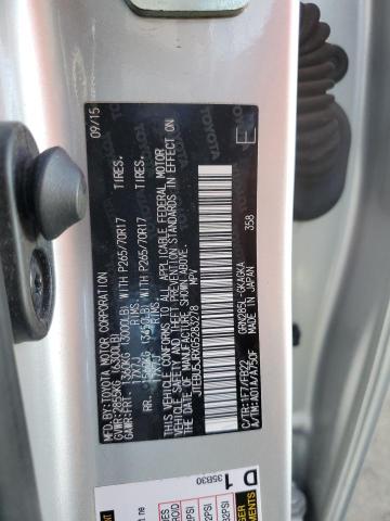 JTEBU5JRXG5283278 - 2016 TOYOTA 4RUNNER SR5/SR5 PREMIUM 银色 照片 13