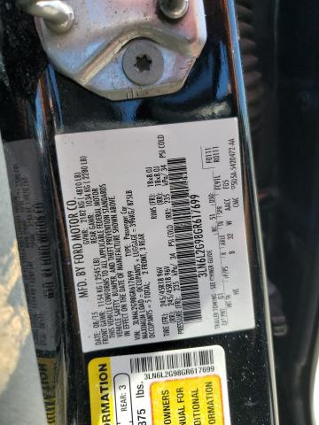 3LN6L2G98GR617699 - 2016 LINCOLN MKZ BLACK photo 13