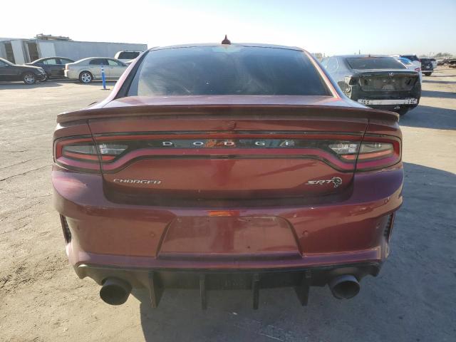 2C3CDXL95LH157404 - 2020 DODGE CHARGER SRT HELLCAT BURGUNDY photo 6