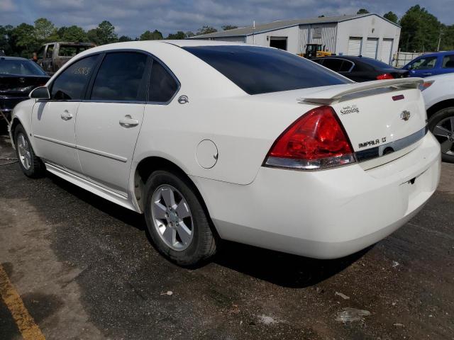 2G1WT57K991266388 - 2009 CHEVROLET IMPALA 1LT WHITE photo 2