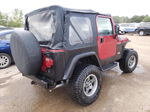 1J4FY29P0WP764729 - 1998 JEEP WRANGLER / SE RED photo 3