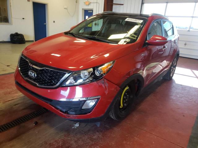 KNDPCCA62D7396925 - 2013 KIA SPORTAGE SX RED photo 2